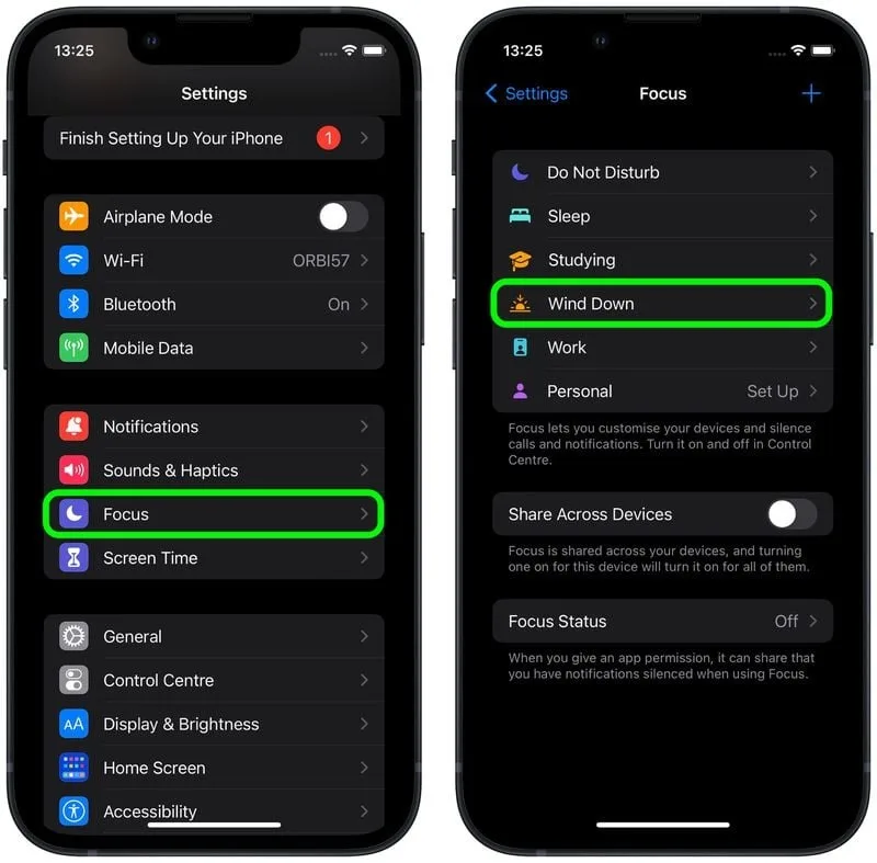 اپلیکیشن تنظیمات (Settings) را روی آیفون خود باز کنید، سپس وارد بخش Focus شوید.