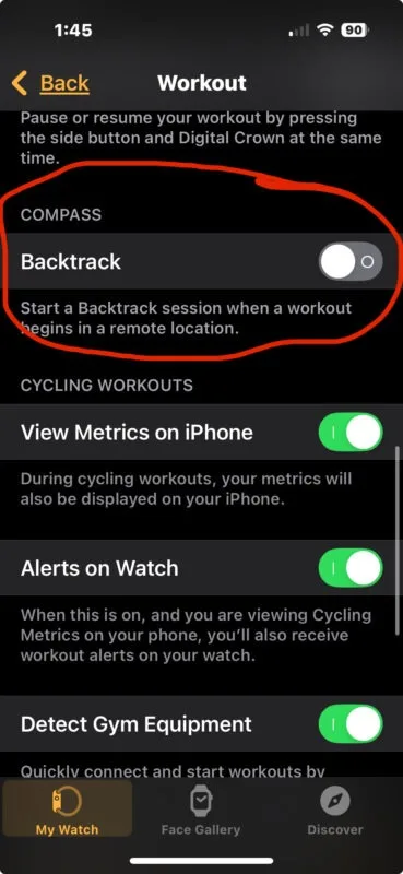گزینه‌ی «Backtrack» را غیرفعال کنید