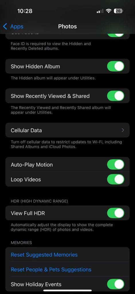 گزینه Back Up Over Cellular را خاموش کنید.