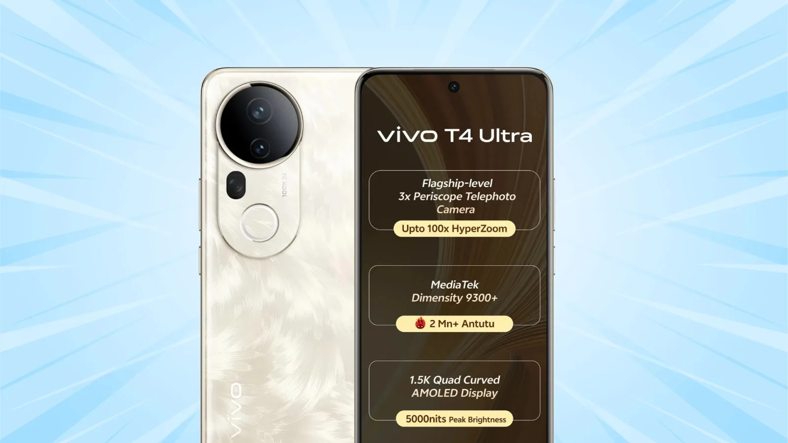 گوشی ویوو T4 Ultra 5G راهی بازار شد